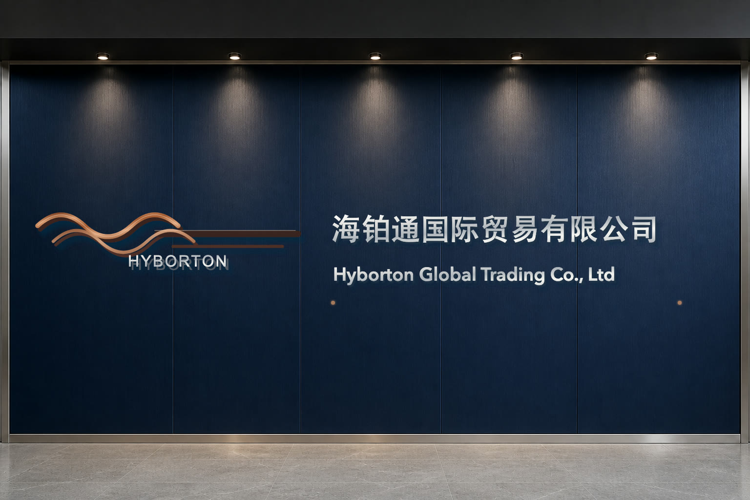 Hyborton company image wall